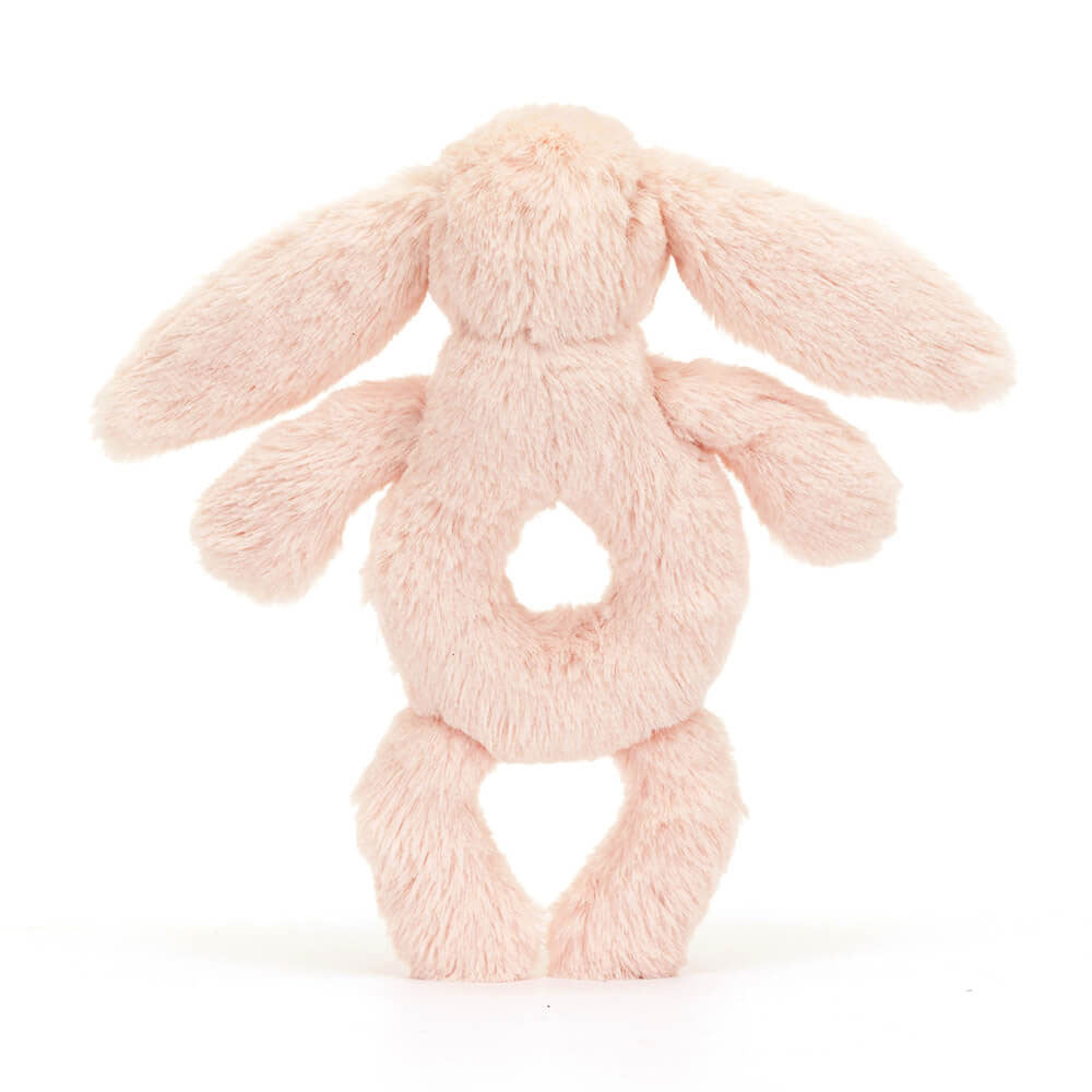 JELLYCAT BASHFUL BLUSH BUNNY RING RATTLE BRR4BLU