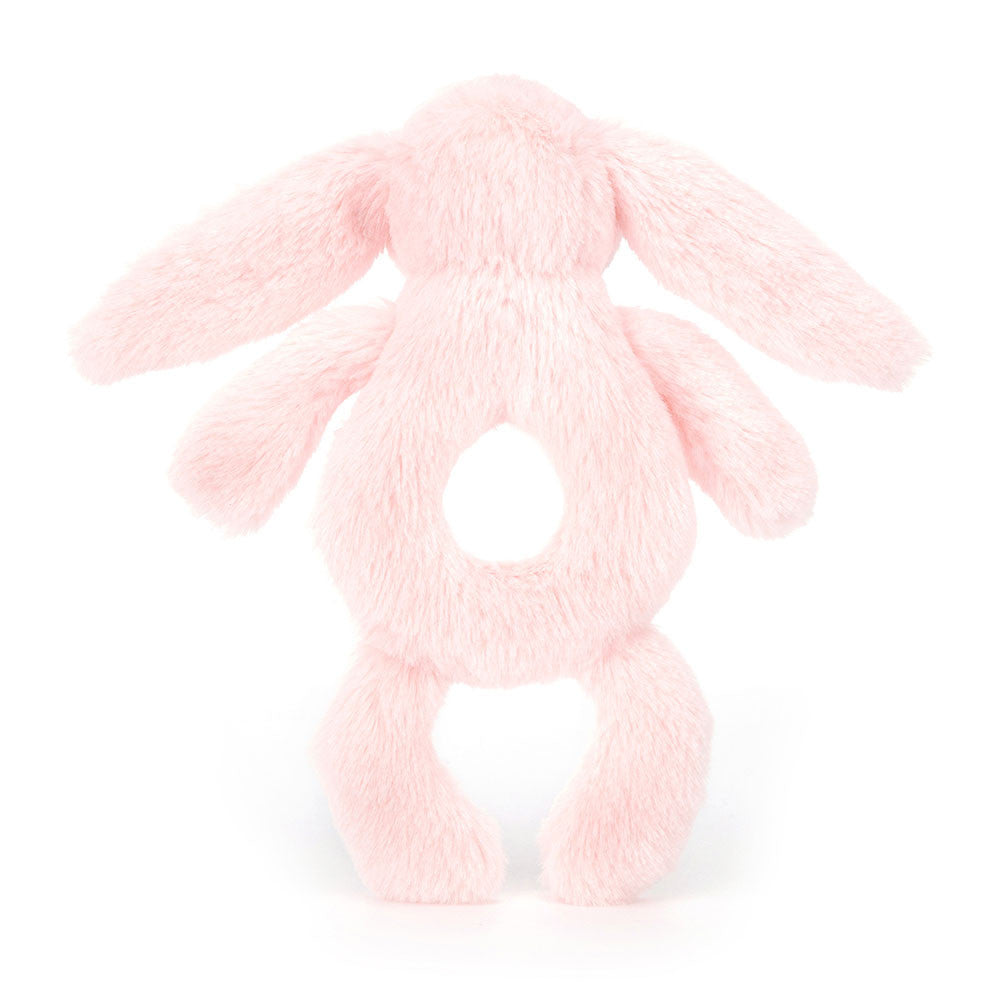 JELLYCAT BASHFUL PINK BUNNY RING RATTLE BRR4BP