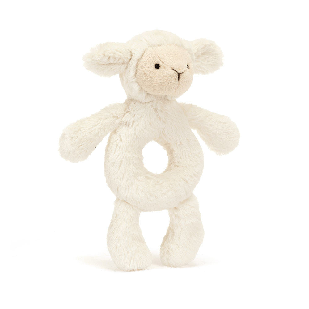 JELLYCAT BASHFUL LAMB RING RATTLE BRR4LAM