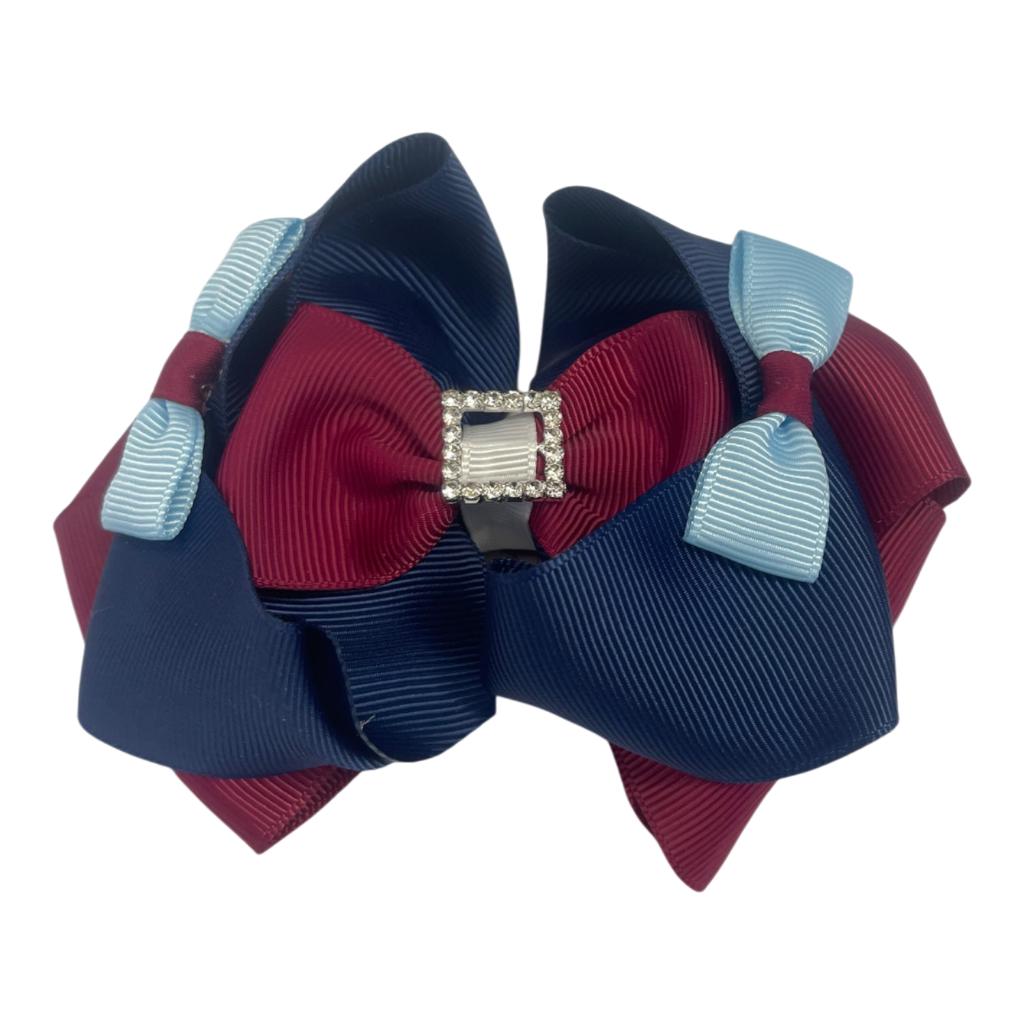 CHEVRON CHIC HAIR BOW