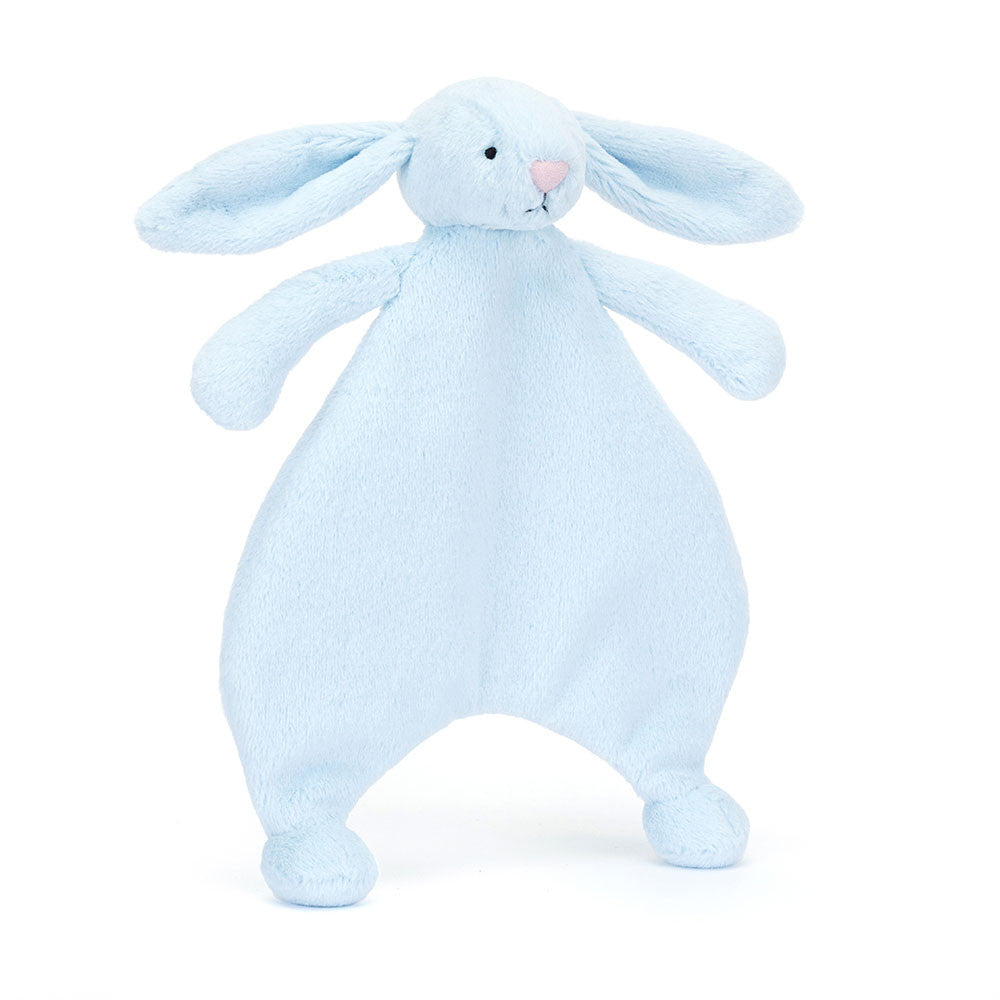 JELLYCAT BASHFUL BLUE BUNNY COMFORTER CMF4BB