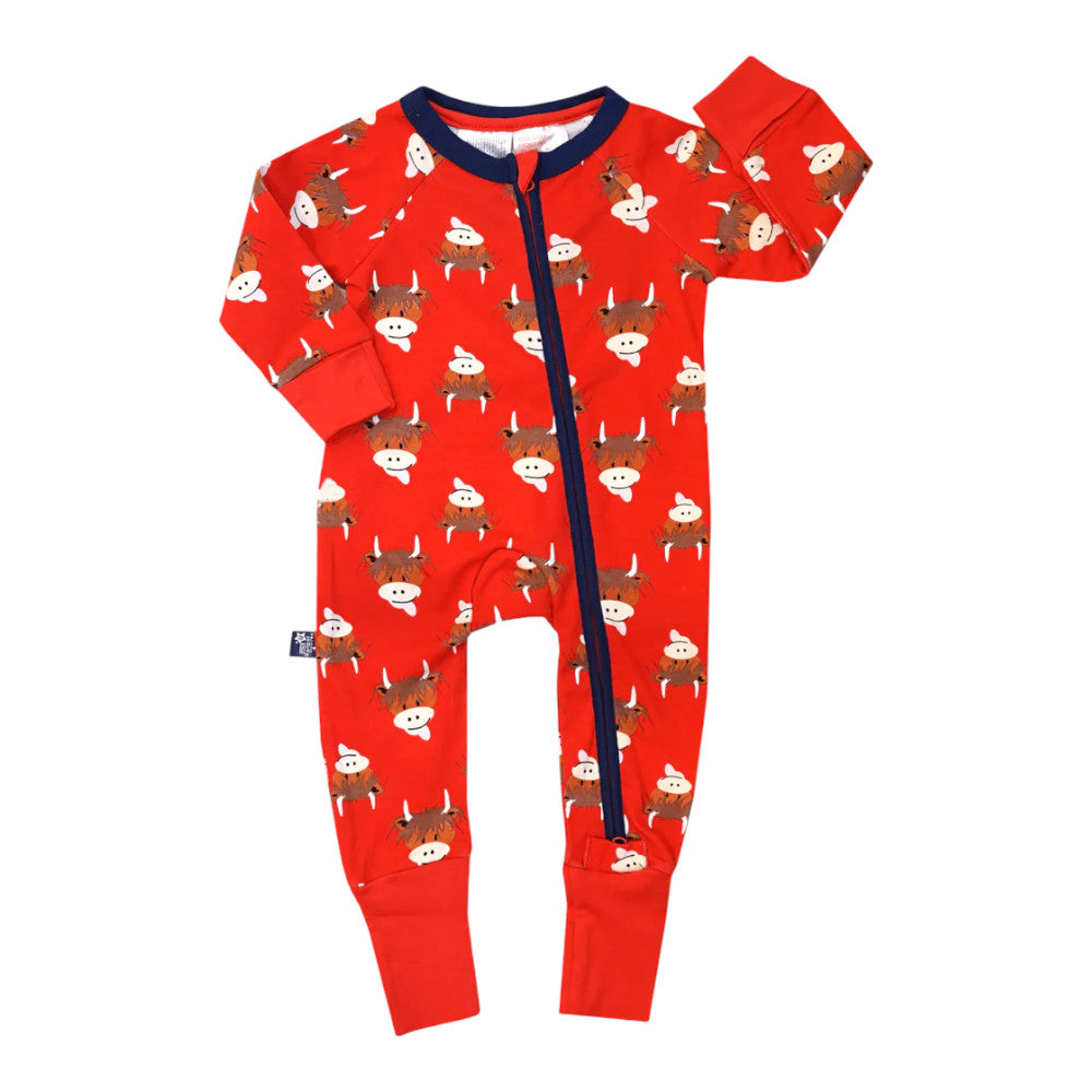BLADE &amp; ROSE HAMISH HIGHLAND COW ROMPER