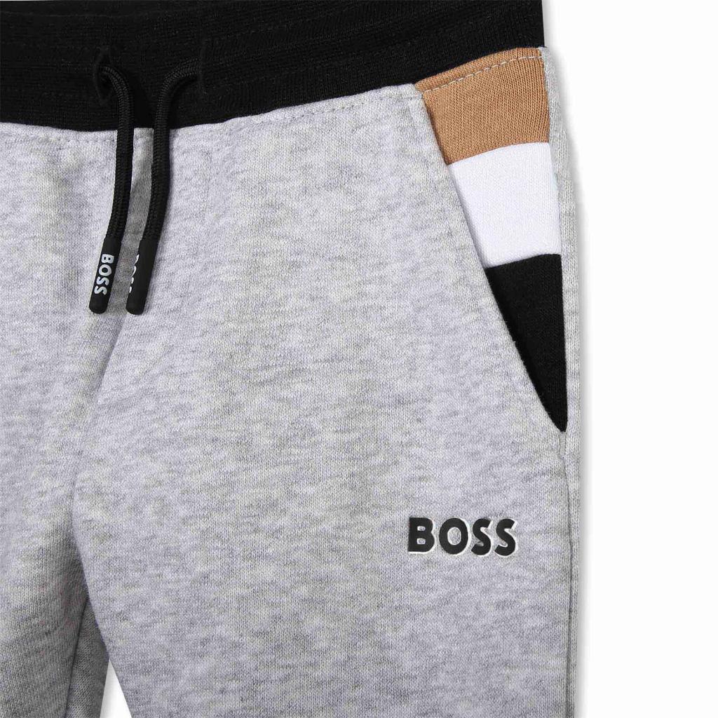 Boss best sale grey joggers