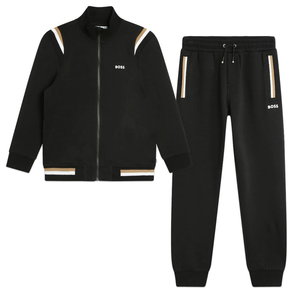 Children's hugo boss tracksuit sale best sale