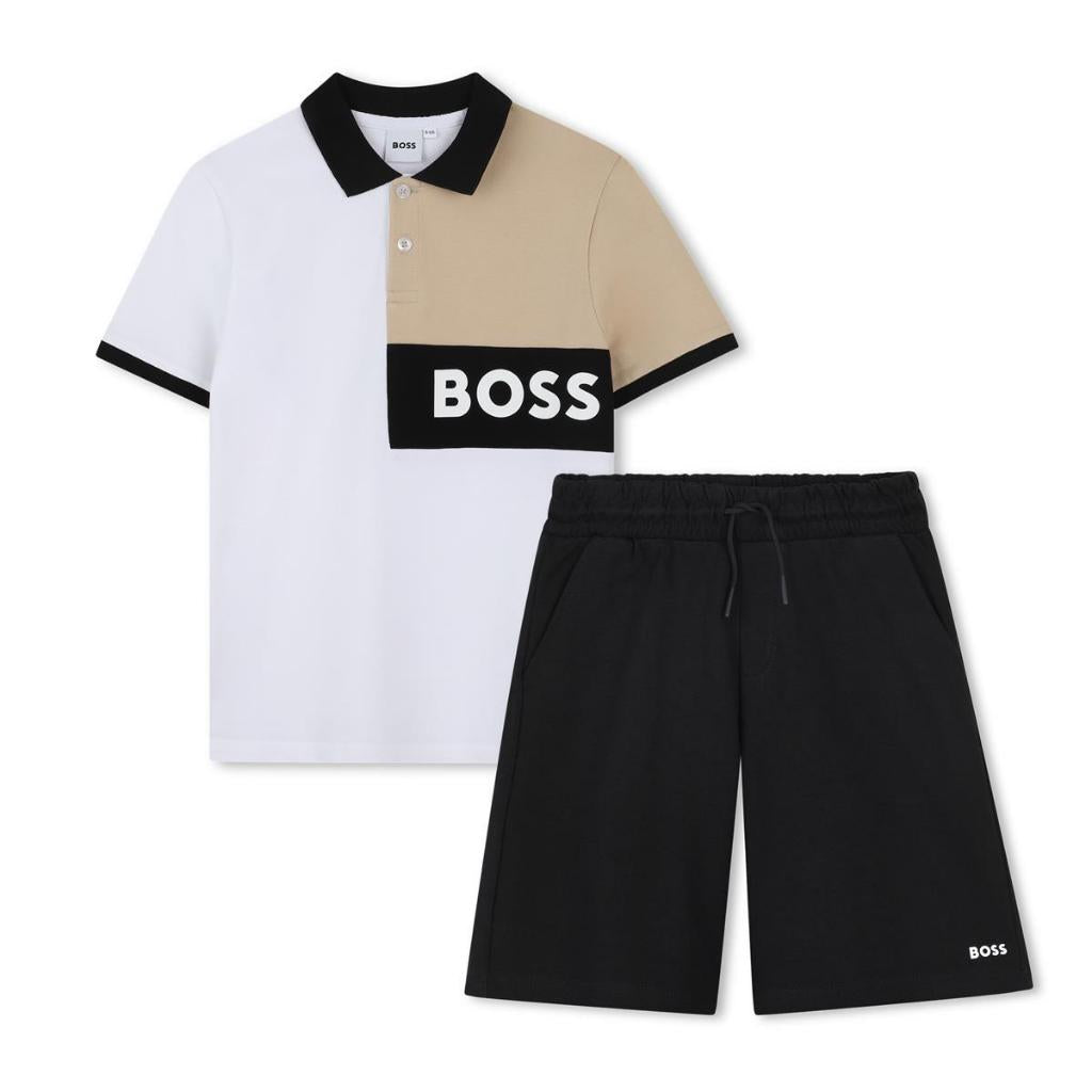 BOSS POLO SHIRT & SHORTS SET J52065