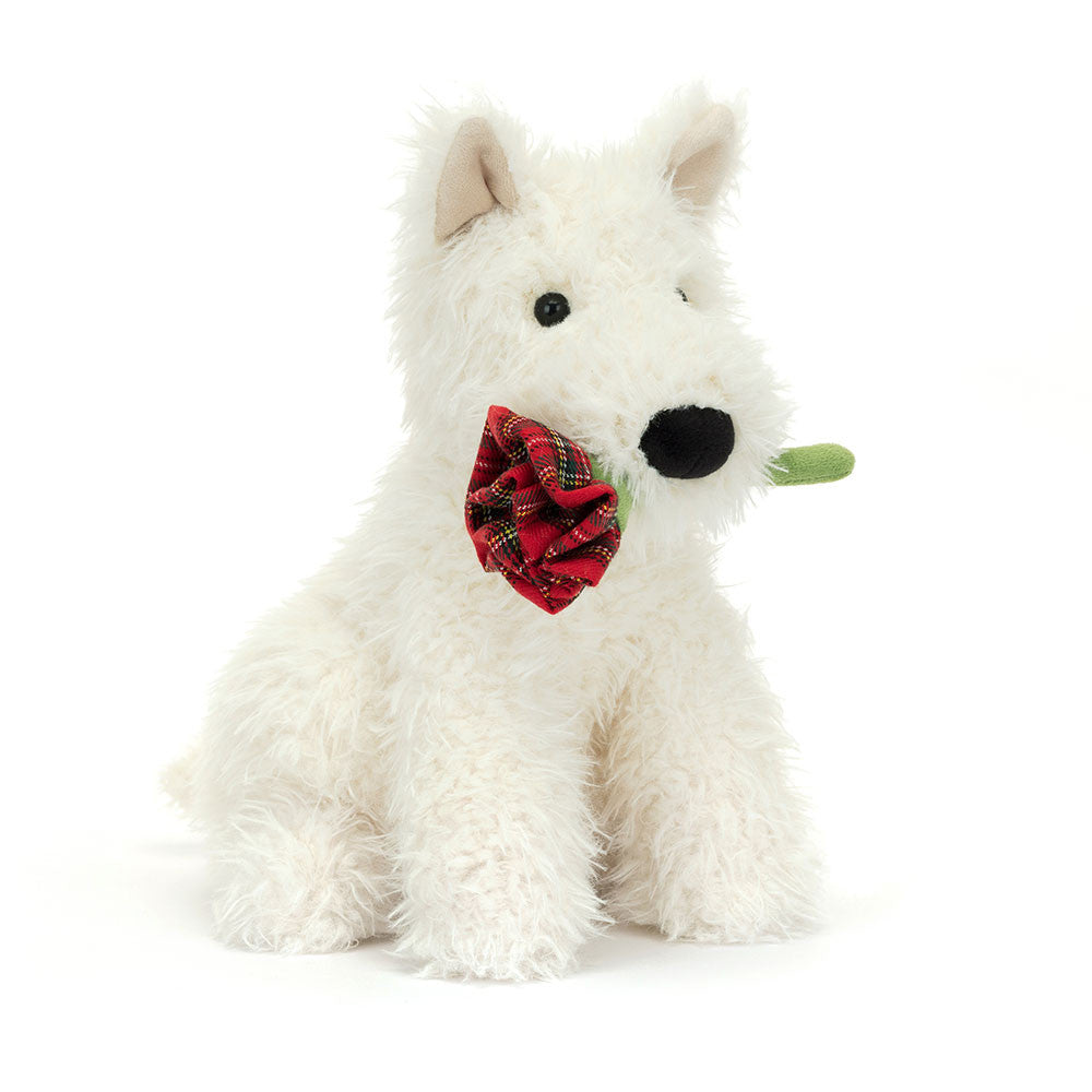 JELLYCAT MUNRO SCOTTIE DOG &#39;LOVE YOU&#39; MUN2VSG