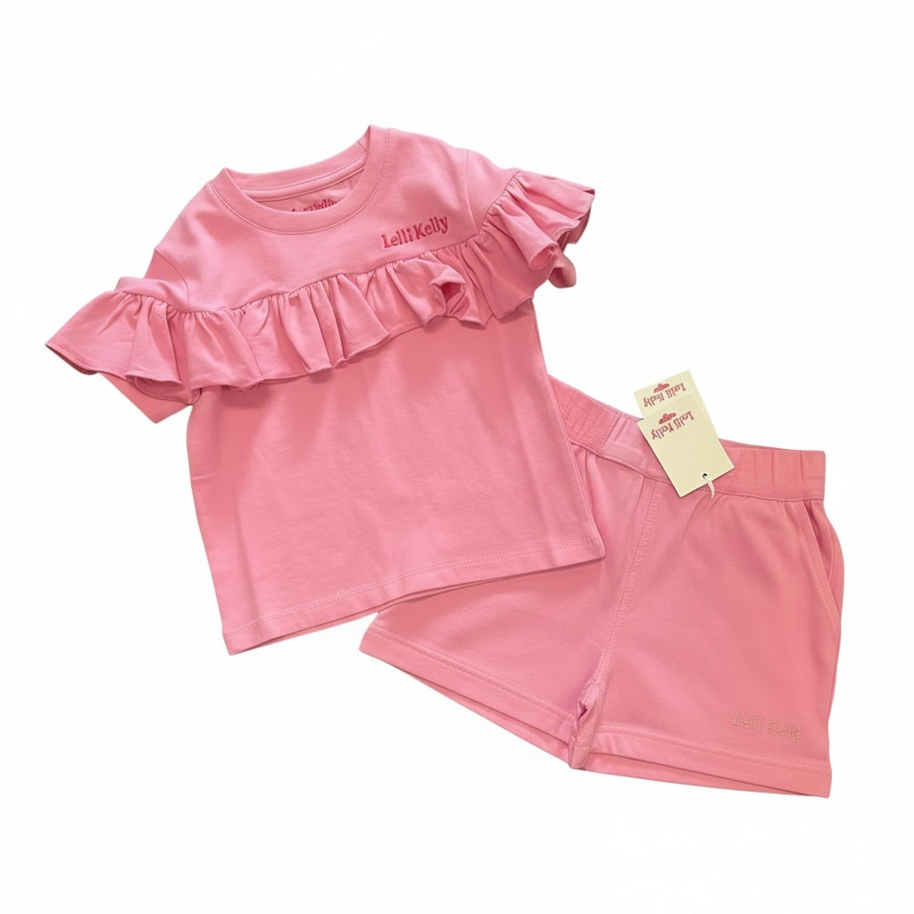 LELLI KELLY RUFFLE T SHIRT &amp; SHORT SET