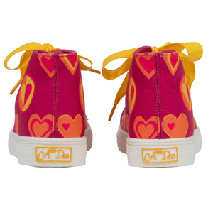 A DEE BOLD HEARTS JAZZY HIGH TOPS S245102P
