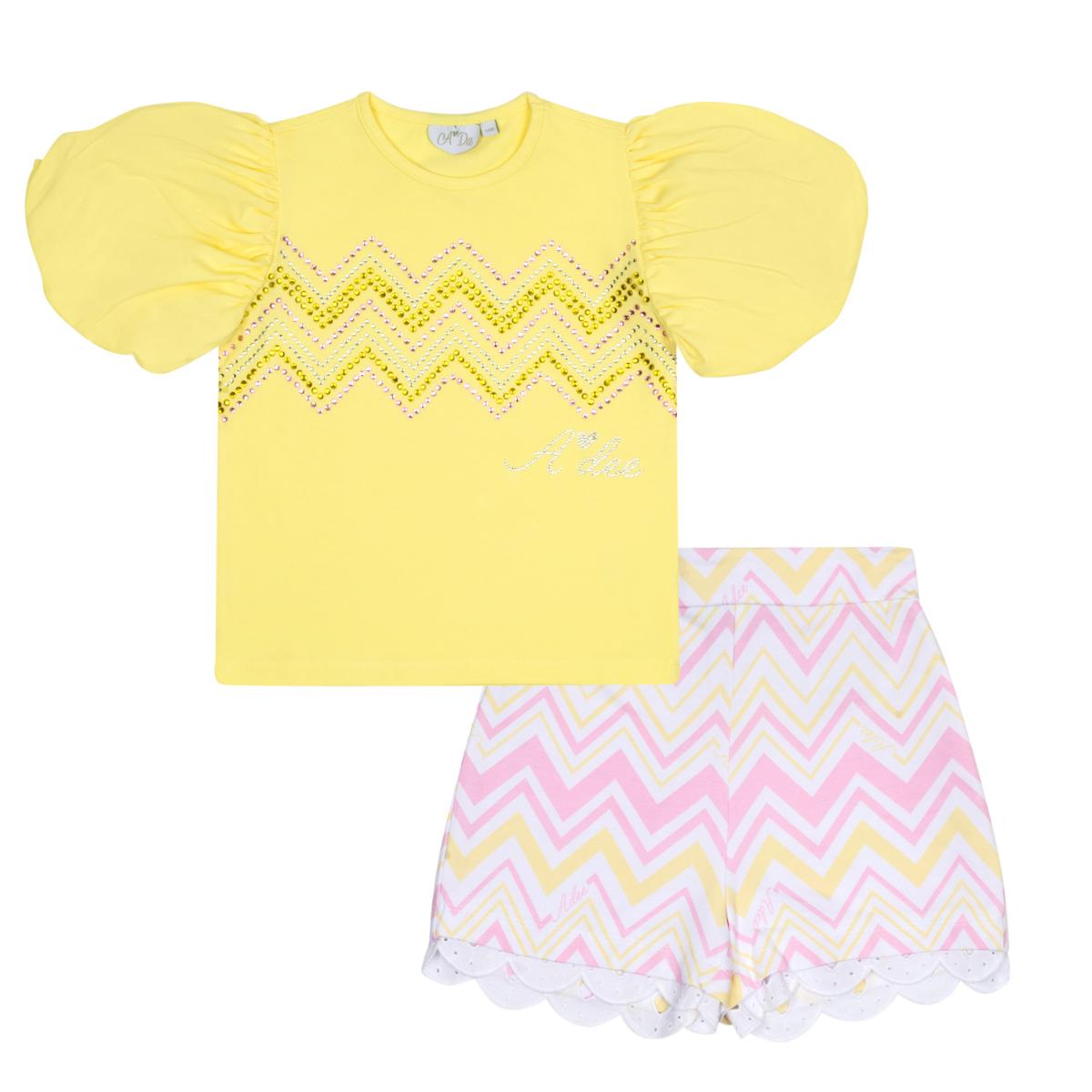 A DEE CHIC CHEVRON LIA SHORT SET S241502