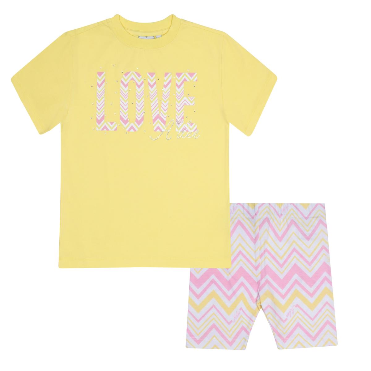 A DEE CHIC CHEVRON LORAINE SHORT SET S241504Y