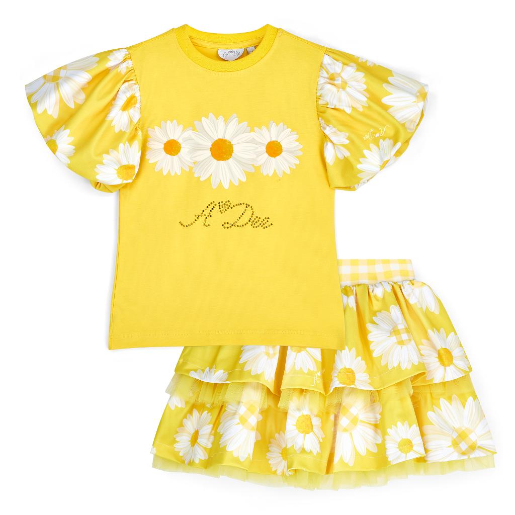 soorploom Emelia Skirt Daisy Print　3y soor ploom emelia skirt in gingham at Little