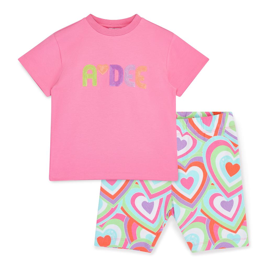 A DEE POP HEARTS ELLIE SHORTS SET S253524