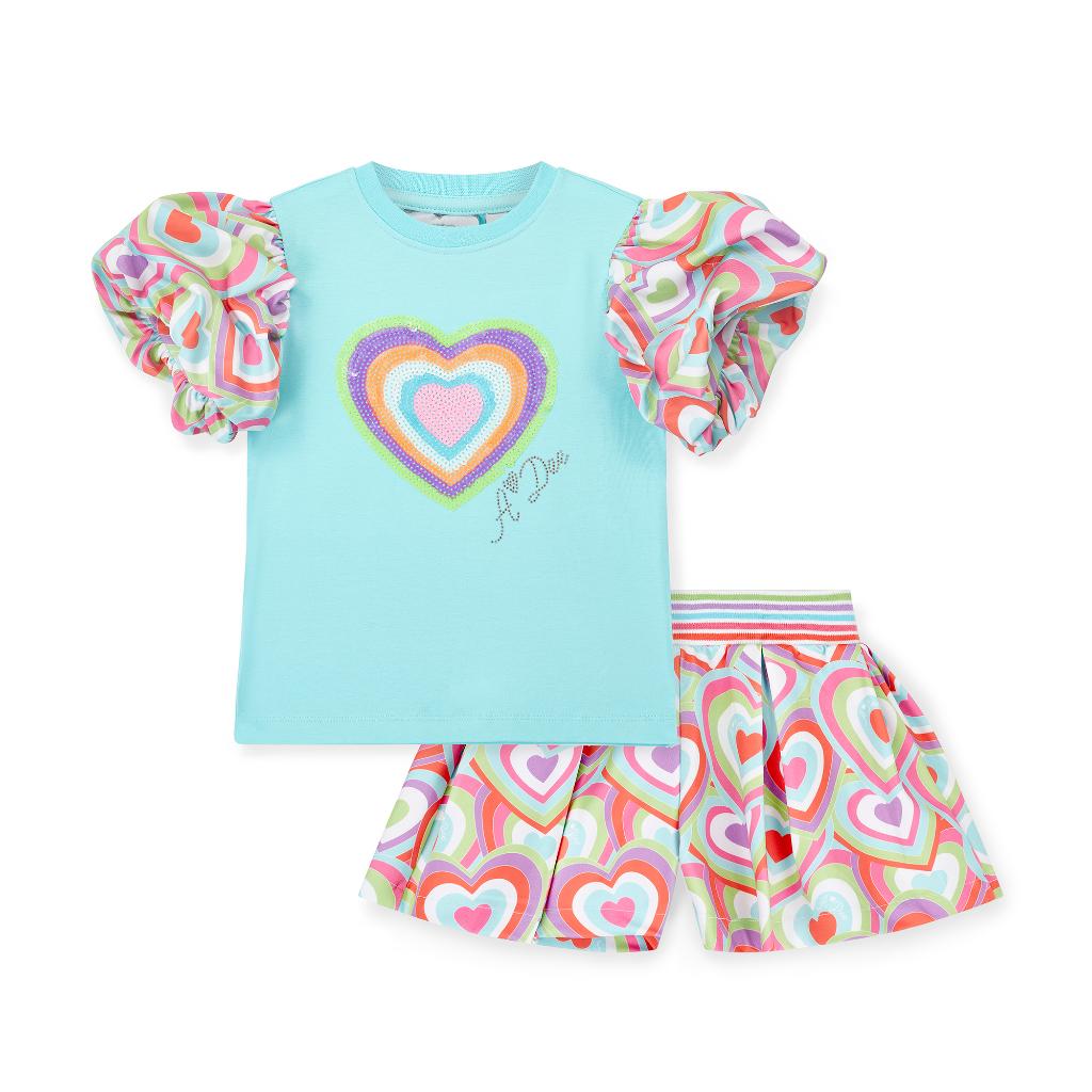 A DEE POP HEARTS EMMA SHORTS SET S253526