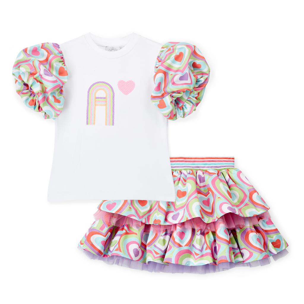 A DEE POP HEARTS EVITA SKIRT SET S253529