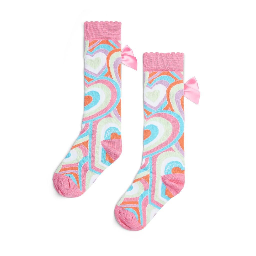 A DEE POP HEARTS ELENA KNEE HIGH SOCKS S253919