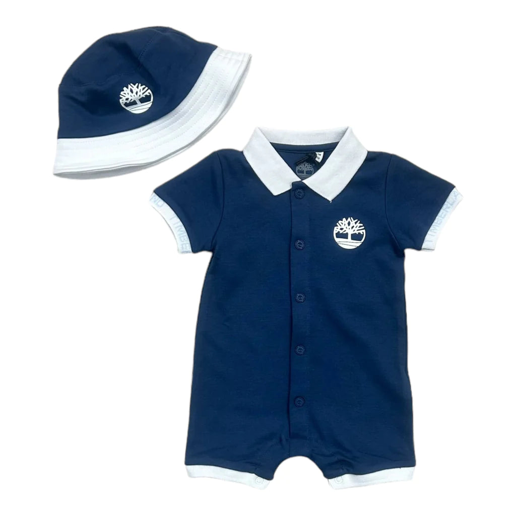 TIMBERLAND ROMPER &amp;  HAT T60187