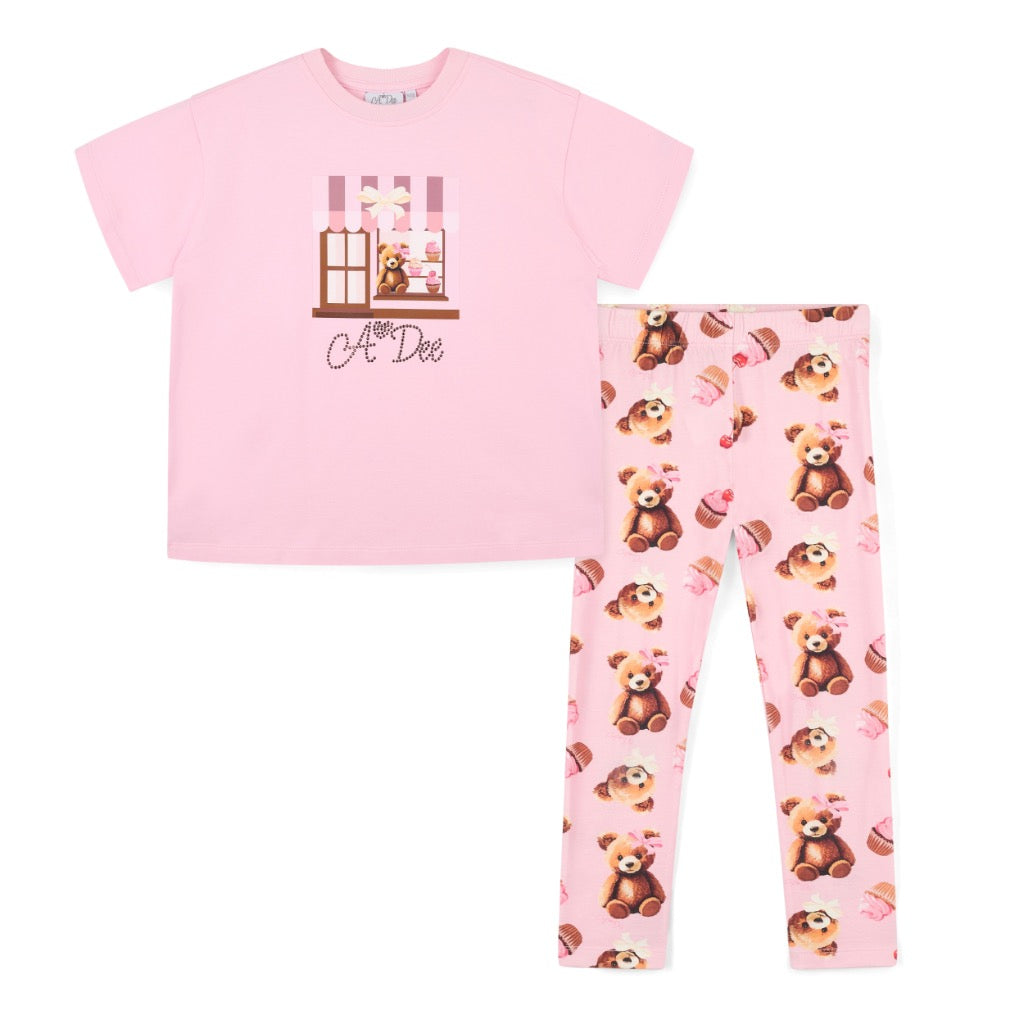 A DEE TEDDY BEAR BAKERY MIMI LEGGING SET W252530
