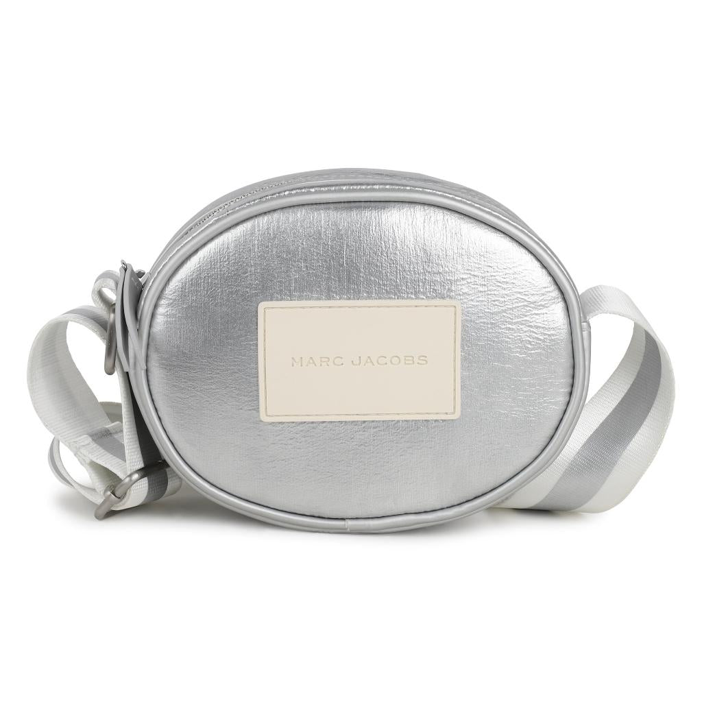 Marc Jacobs Pebbled Leather shops Gray Silver Crossbody Bag