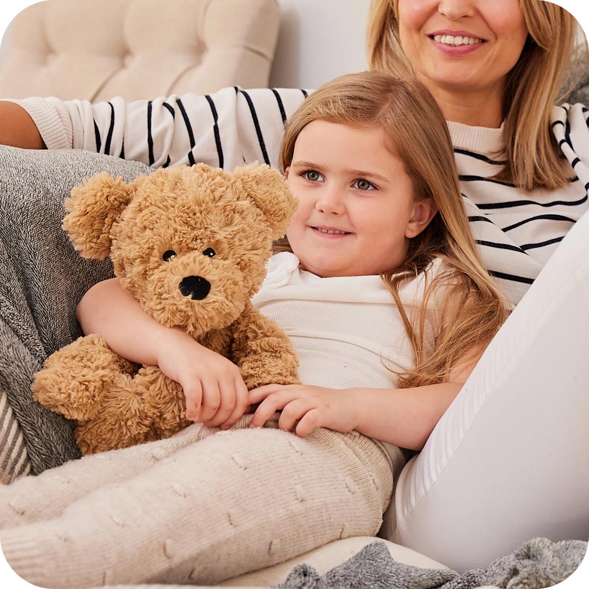 WARMIES BROWN CURLY BEAR