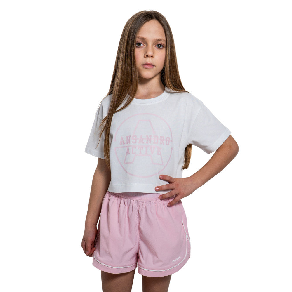 ANSANDRO BLUSH RUN SHORTS & TEE SET