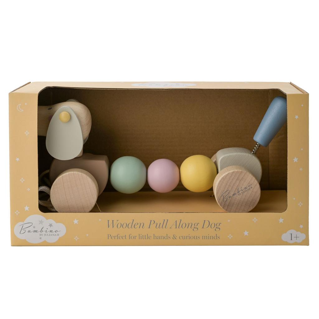 BAMBINO WOODEN PULL ALONG DOG