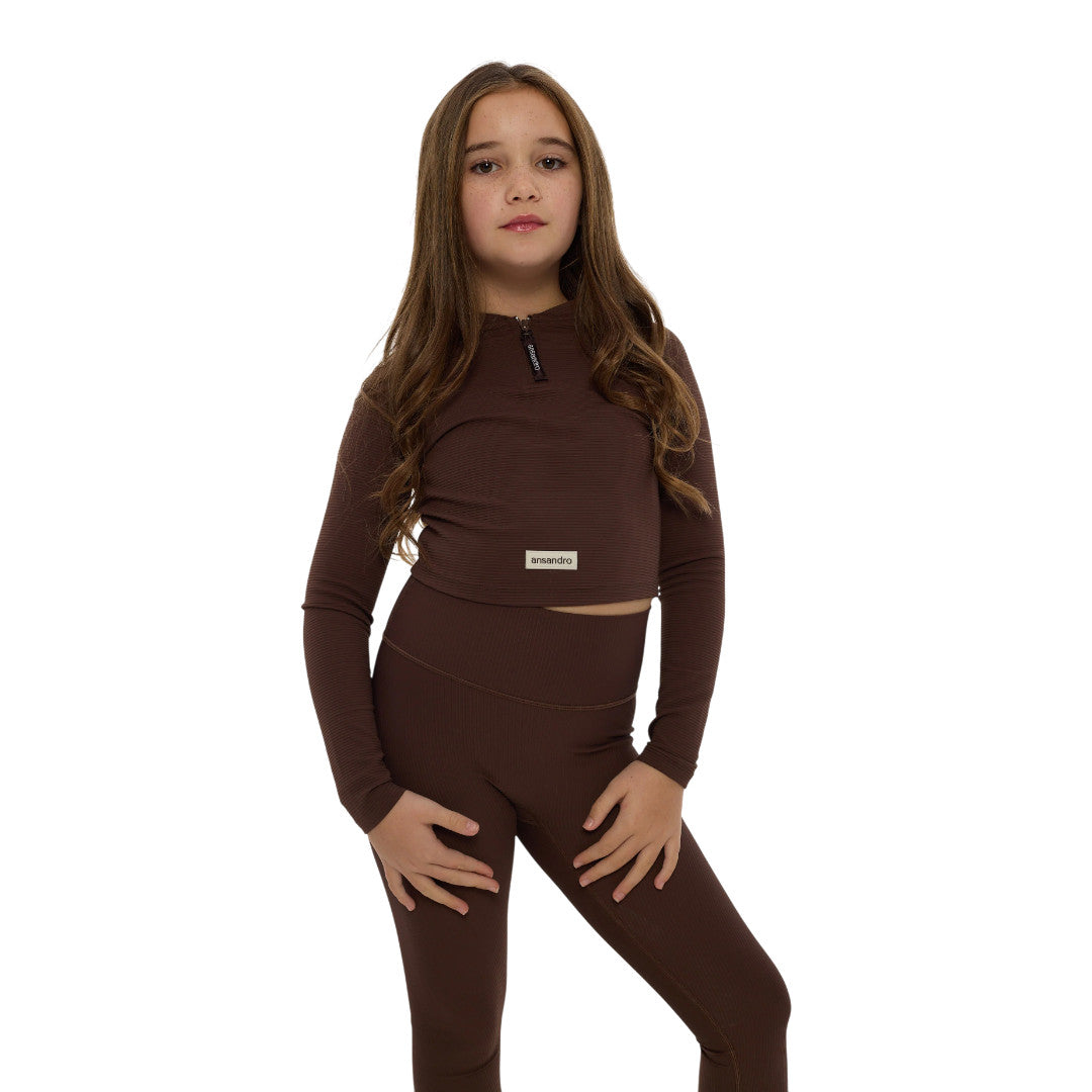 ANSANDRO CHOCOLATE RIBBED SET