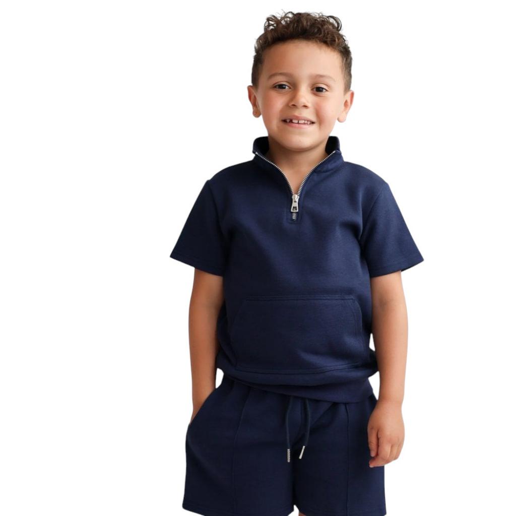 HARRIS KIDS DOUGIE POLO SHIRT & SHORTS SET