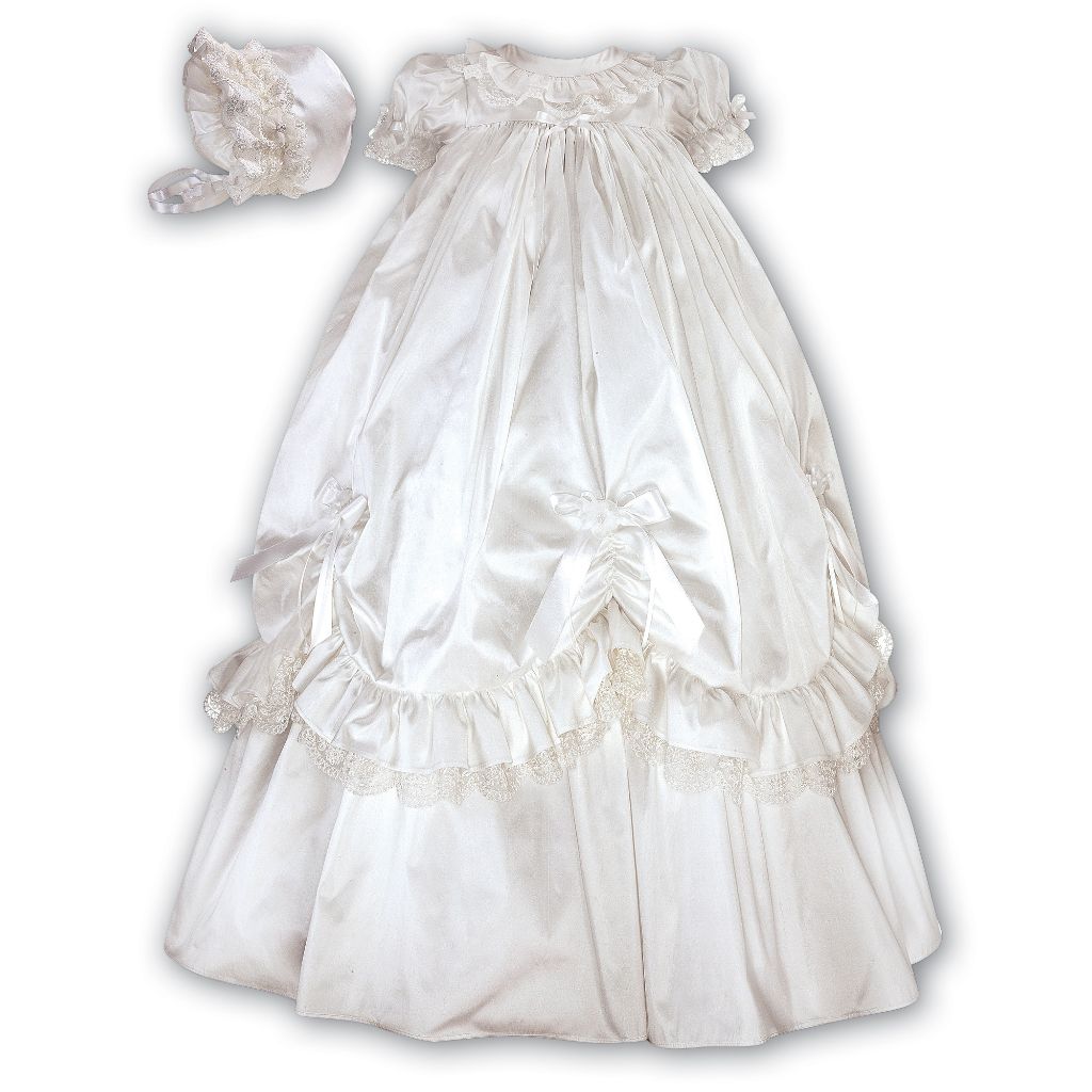 SARAH LOUISE CHRISTENING GOWN & BONNET 001144