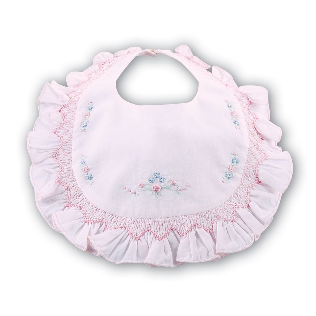 SARAH LOUISE FRILLED BIB 3307 P