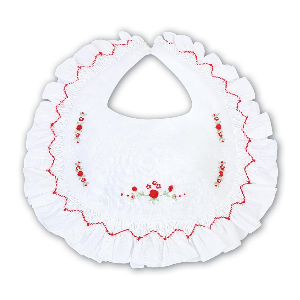 SARAH LOUISE FRILLED BIB 3307WR