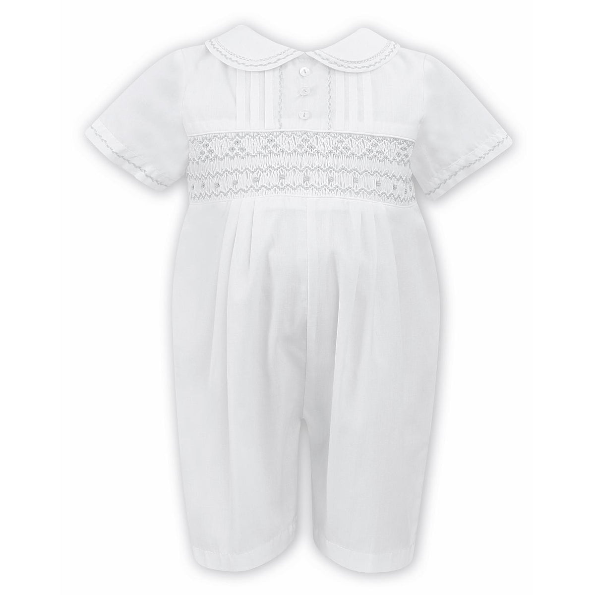 SARAH LOUISE HAND SMOCKED SHORT ROMPER 011855W