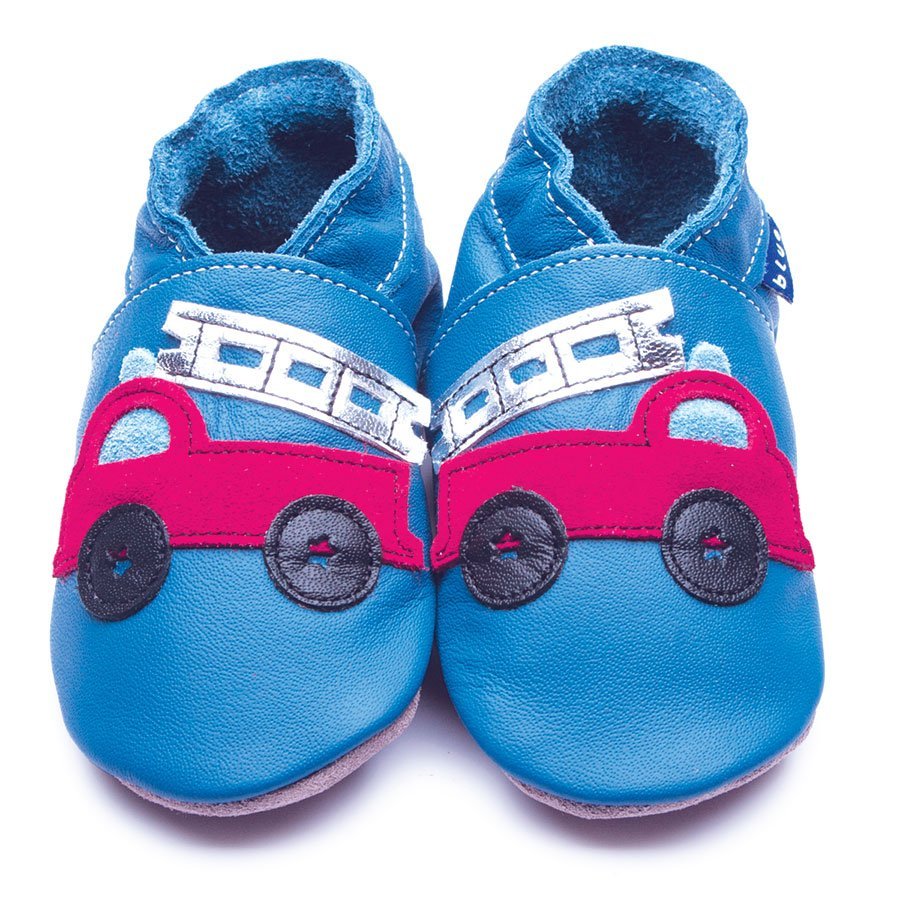 INCH BLUE FIRETRUCK SOFT SOLE SHOE 1367