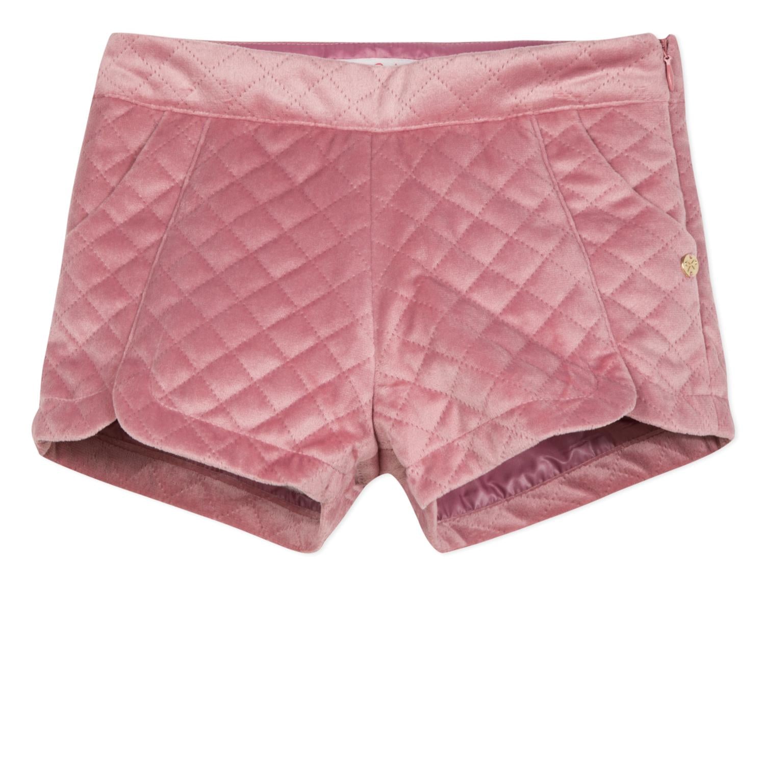 LILI GAUFRETTE VELVET SHORTS WITH ADJUSTABLE WAIST GP26012 32