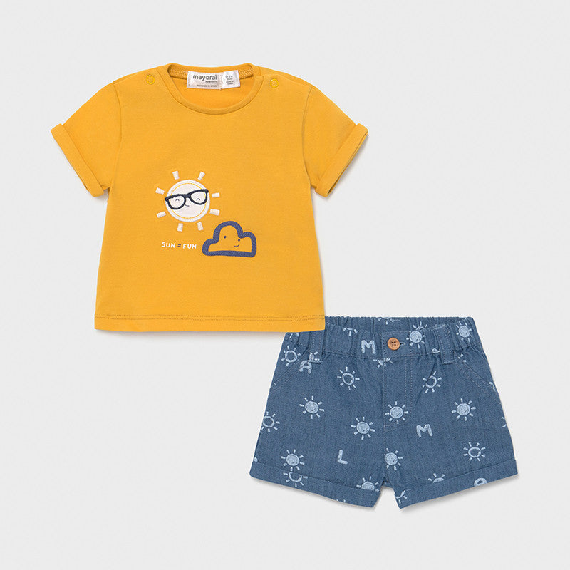 MAYORAL T SHIRT &amp; SHORTS SET 1205