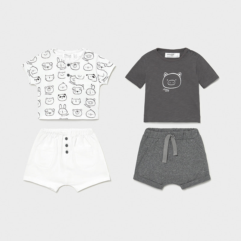 MAYORAL 2 x T SHIRTS & SHORTS SET 1645