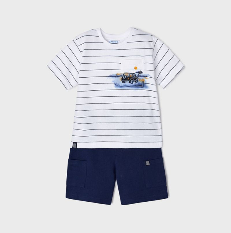 MAYORAL T SHIRT &amp; SHORTS SET 3675