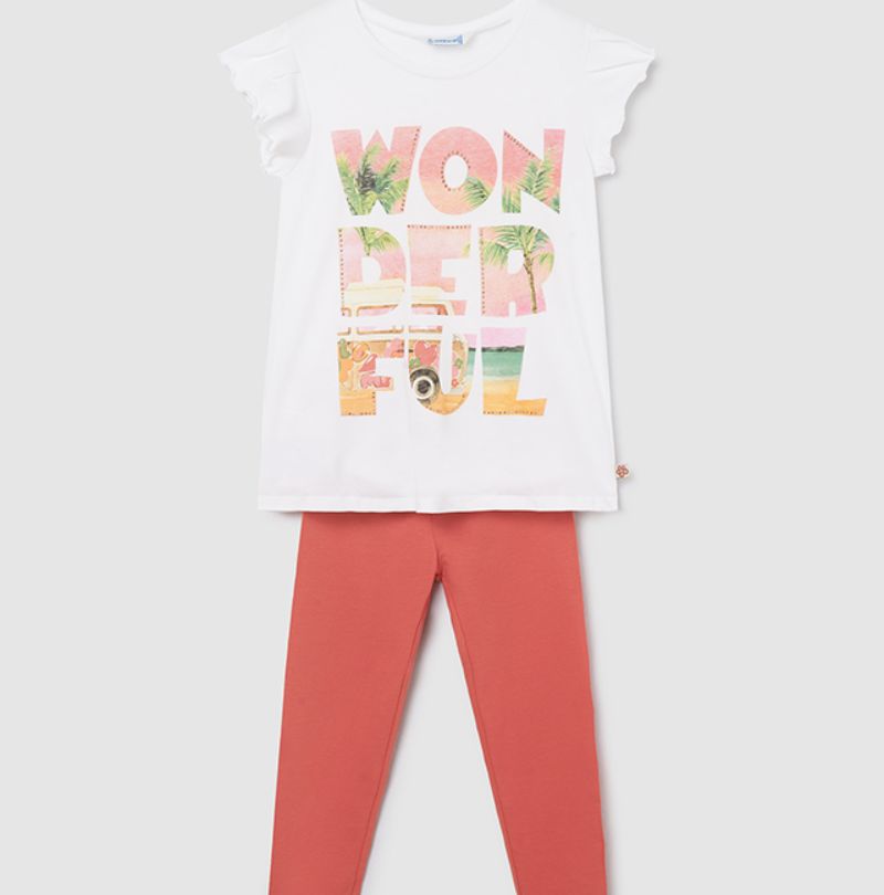 MAYORAL T SHIRT &amp; LEGGING SET 6750