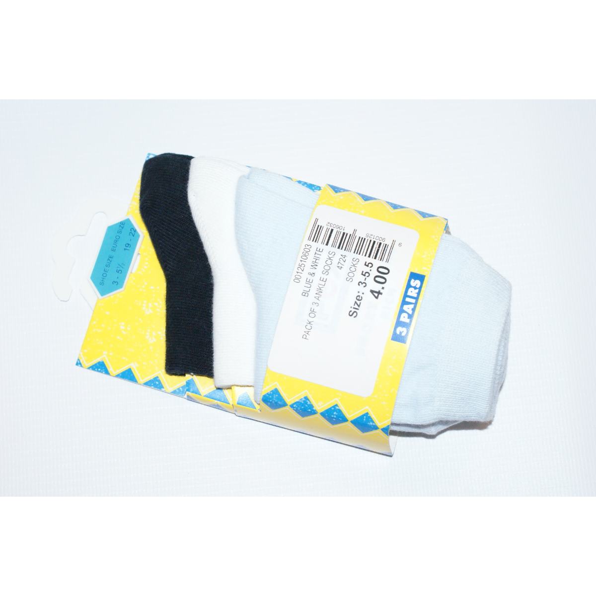 PEX PACK OF 3 ANKLE SOCKS 4724