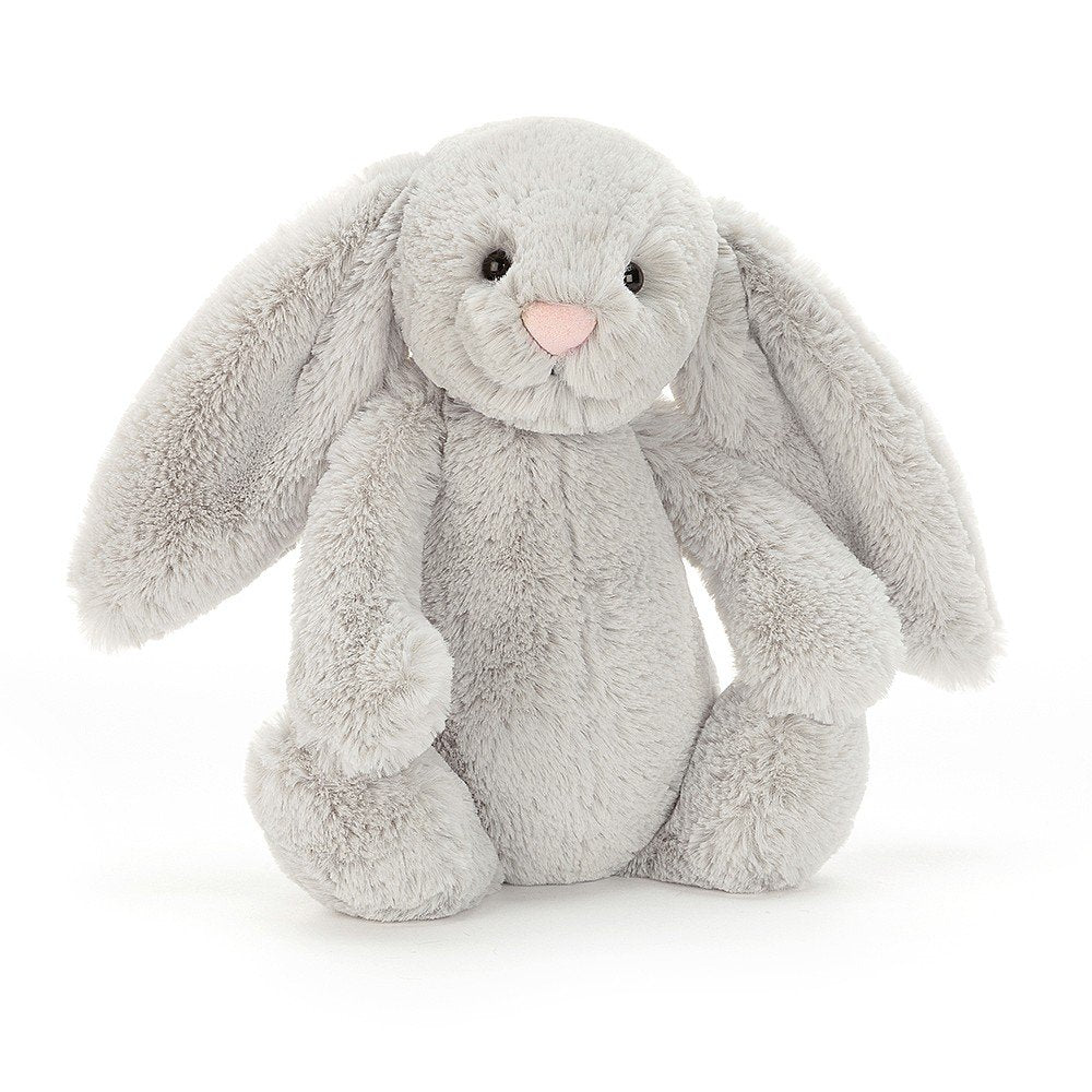 JELLYCAT MEDIUM SILVER BASHFUL BUNNY BAS3BS