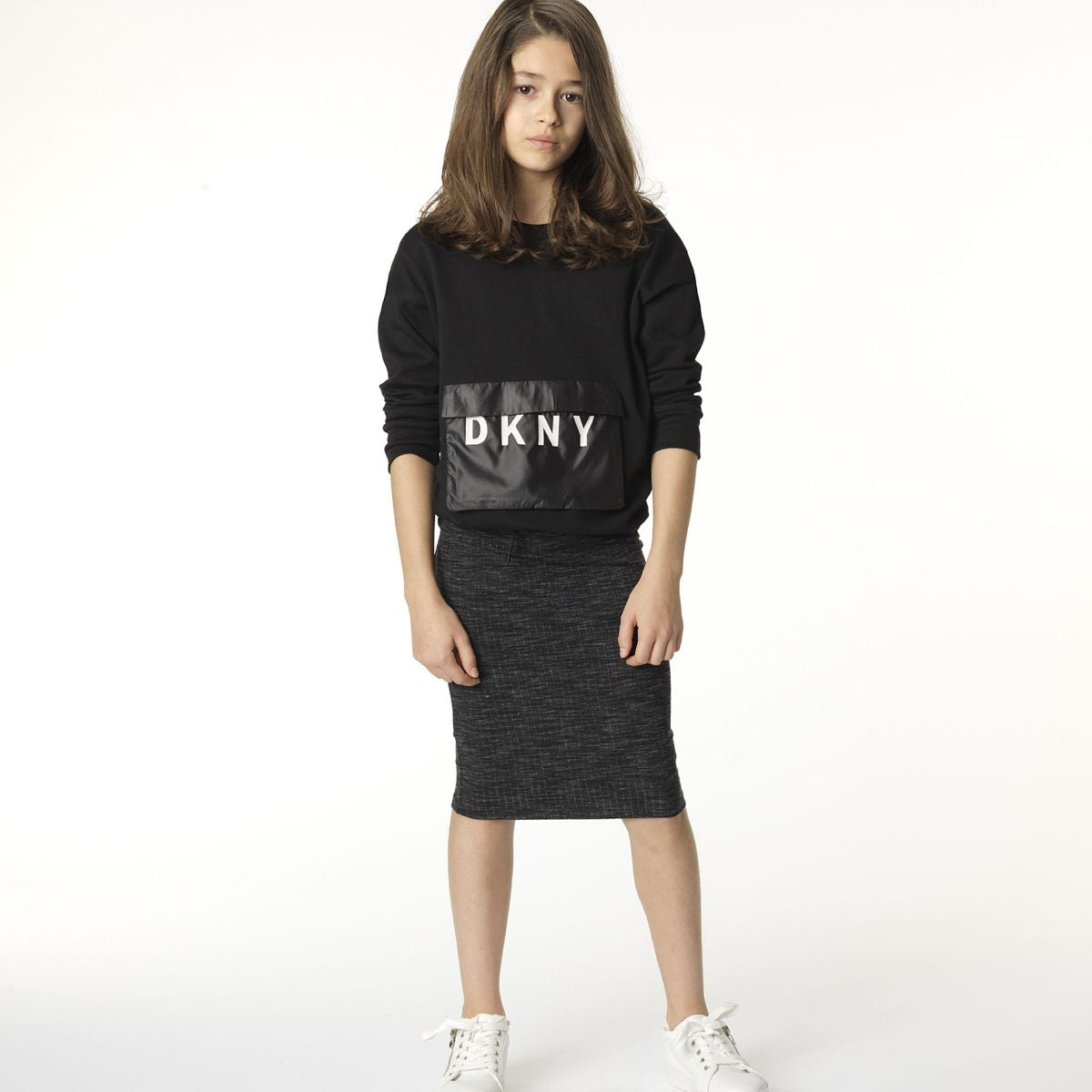 DKNY SKIRT WITH ELASTICATED WAIST D33527 A41