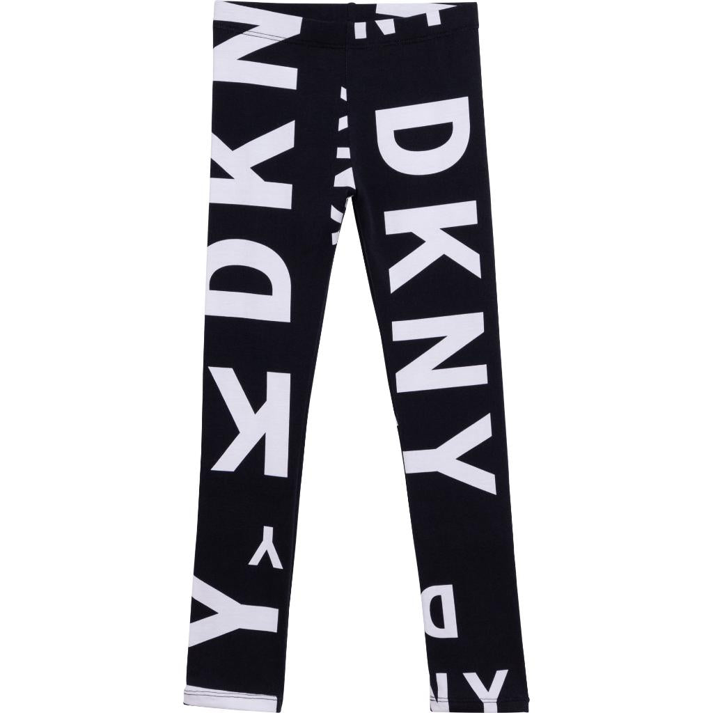 DKNY, Logo Leggings, Black