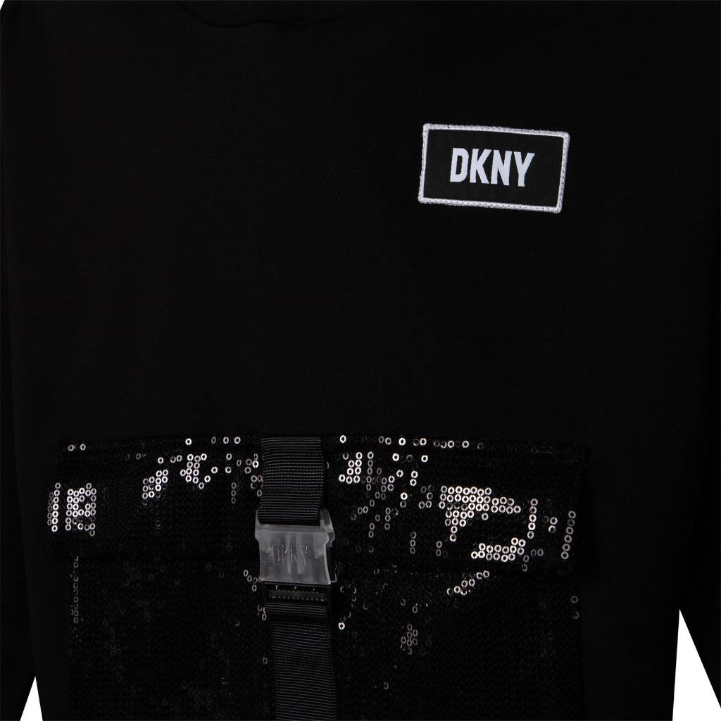 DKNY HOODED TOP D35S51