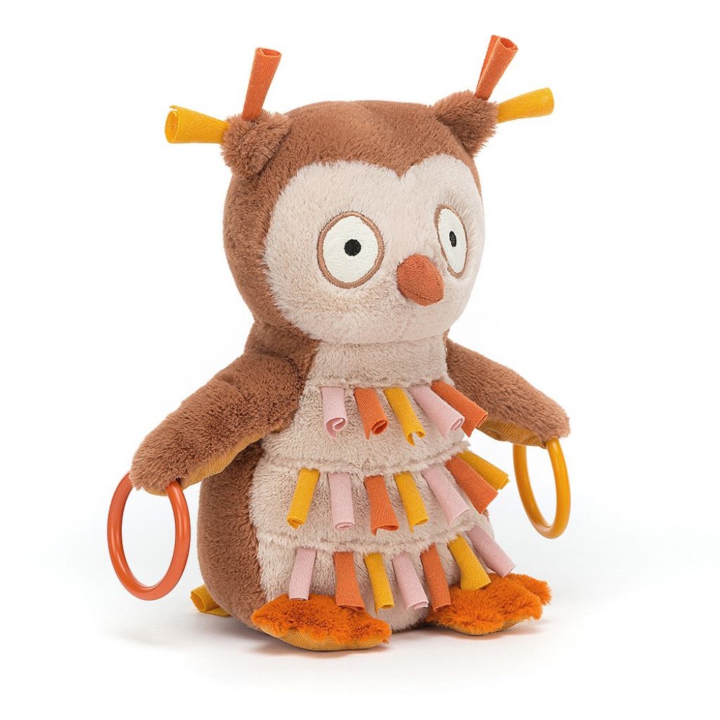 JELLYCAT HAPPIHOOP OWL ACTIVITY TOY HAP4O