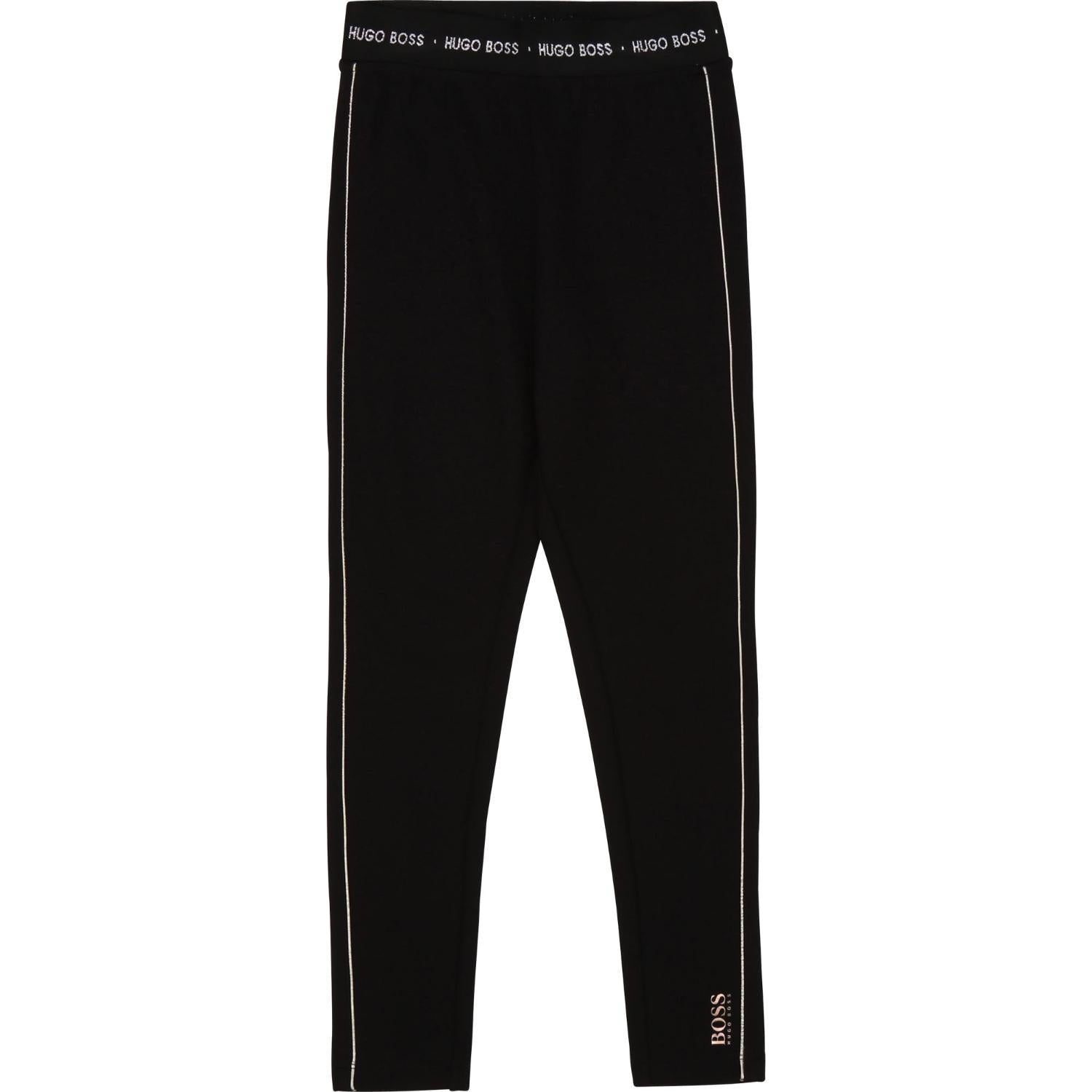 HUGO Kids LEGGINGS - Leggings - Trousers - black 