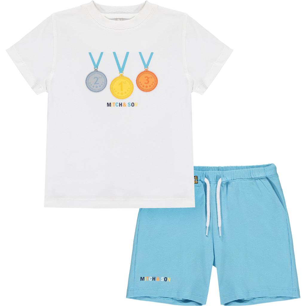 MITCH & SON CARSON T SHIRT & SHORTS SET MS22306