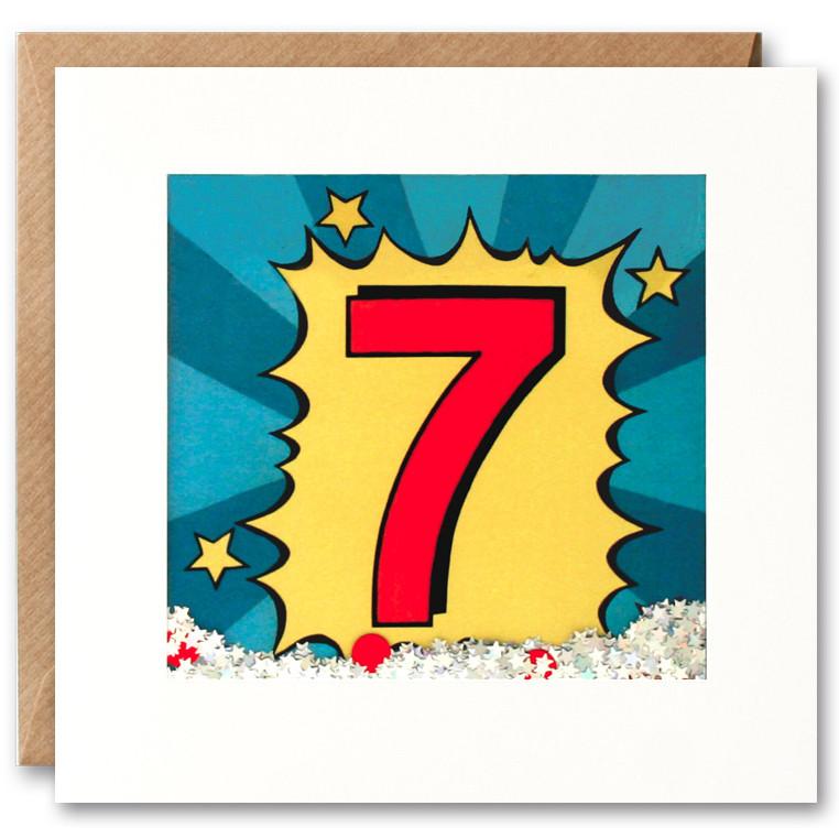 AGE 7 BIRTHDAY CARD PK2672