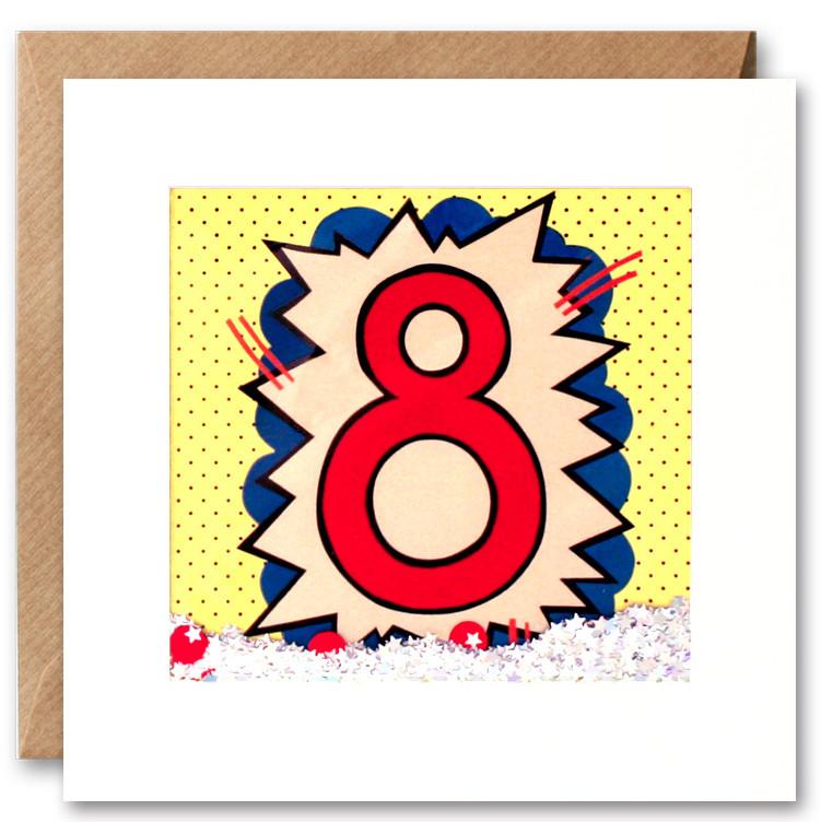 AGE 8 BIRTHDAY CARD PK2673