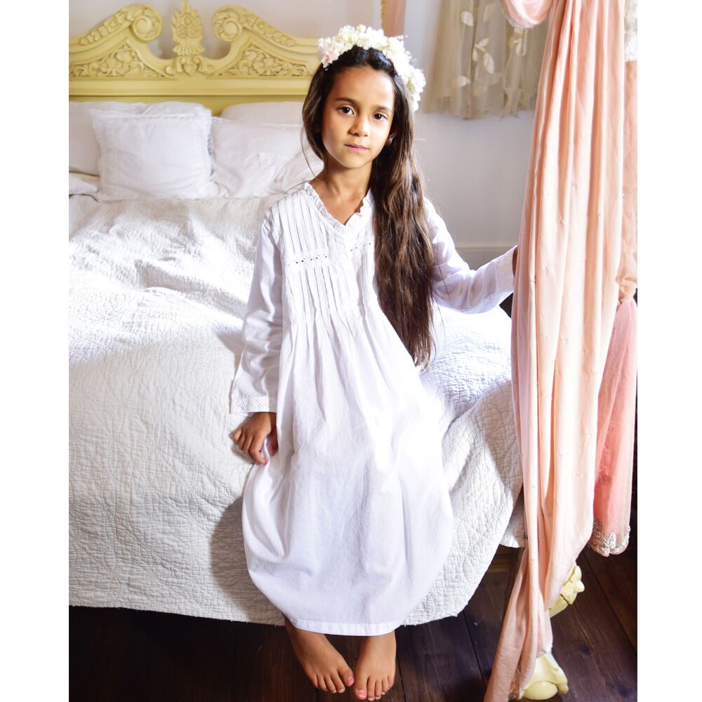 POWELL CRAFT LONG SLEEVED NIGHTDRESS SN96 CHARLOTTE
