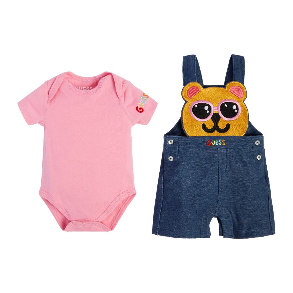 GUESS DUNGAREE SET H3GW03