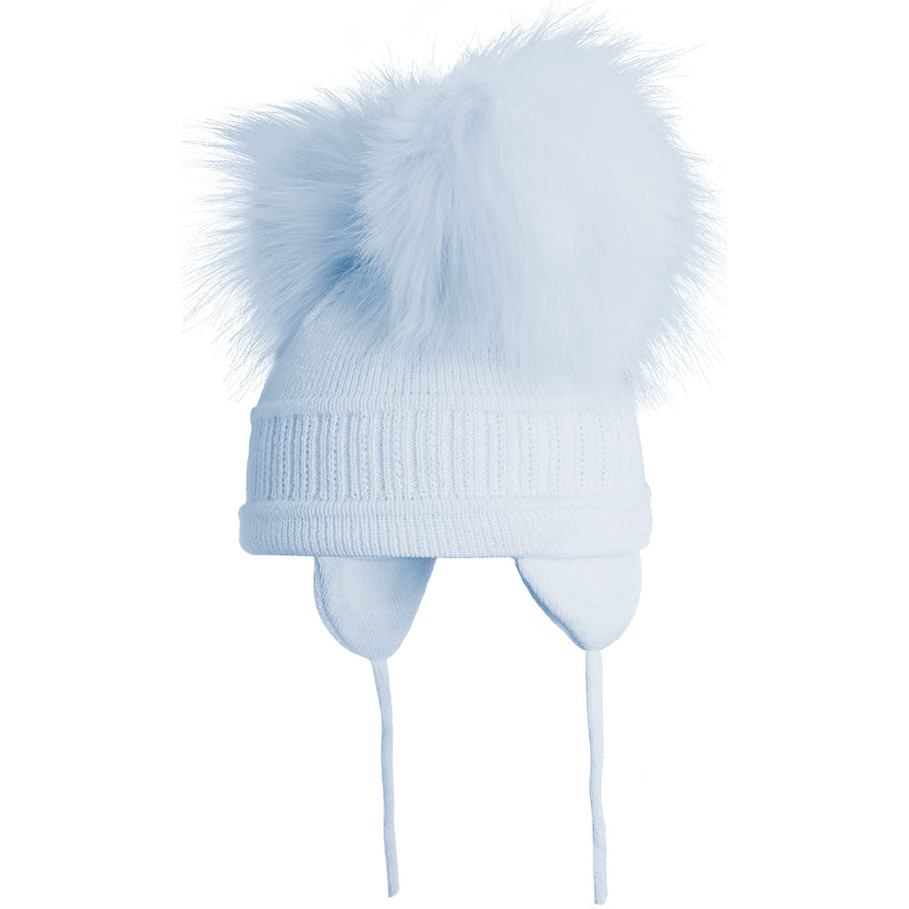 SATILA HAT WITH FAUX FUR POM POMS TINDRA 450